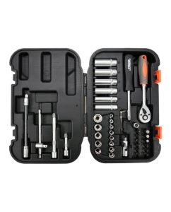 Купить Набор инструментов STHOR 1/4 42 предмета пластиковый кейс 58641 в E-mobi