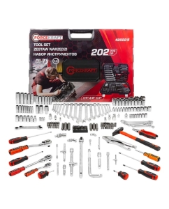 Купить Набор инструментов в пластиковом кейсе Forcekraft (202 предмета) FK-42022-5(60049) в E-mobi