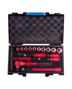 Купить Набор торцевых диэлектрических головок KING TONY 1/2, шестигранные, 8-24 мм, 16 пр 45VE01MRV в E-mobi