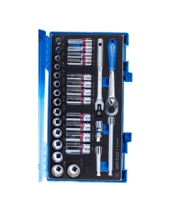 Купить Набор торцевых головок с принадлежностями 3/8&quot; KING TONY двенадцатигранные, 1/4&quot;-15/16&quot; мм, 32 3032SRV  в E-mobi