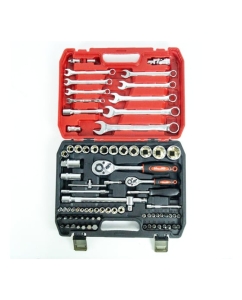 Купить Набор слесарно-монтажный Политех Quality 1/4&quot;, 1/2&quot;, 82 предмета 2809617  в E-mobi