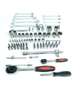 Купить Набор слесарно-монтажный Политех Quality 1/4&quot;, 1/2&quot;, 82 предмета 2809617  в E-mobi