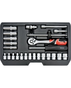 Купить Набор торцевых головок YATO 1/4