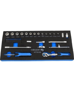 Купить Набор инструментов HOEGERT TECHNIK с трещоткой 1/4 34 шт., ложемент EVA HT7G126 в E-mobi