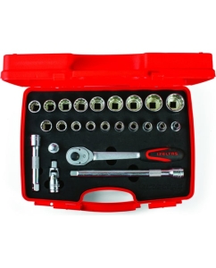 Купить Набор двенадцатигранных торцевых головок IZELTAS 24 предмета 1114006024 в E-mobi