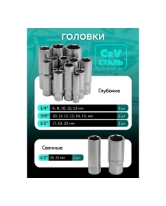 Купить Набор инструментов MAMEDFORCE (3 комплекта) PROFI 108пр. 1/4&quot;,1/2&quot;(6гр)(4-32мм) MF-41082-5 ( 3 K-T )(58575)  в E-mobi