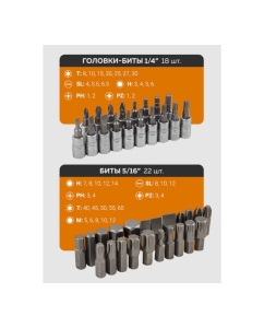 Купить Набор инструментов FORSTIME в пластиковом кейсе (125 предметов) FT-41252-5(58795)  в E-mobi