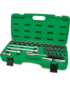 Купить Набор 6-гранных головок и аксессуаров TOPTUL 1/2DR, 8-32 мм, 31 предмет GAAI3103 в E-mobi