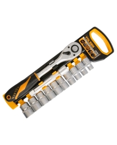 Купить Набор головок с трещоткой и удлинителем TOLSEN 12 предметов 1/2'' 15152 в E-mobi