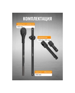 Купить Набор инструментов ударных Patron 21пр, 3/4&quot; (12гр.) P-6212-9MPB(58984)  в E-mobi