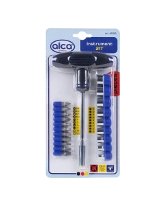 Купить Т-образная отвертка с магнитными насадками и битами Alca 20шт. 453100 в E-mobi