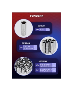 Купить Набор инструментов YATAFORCE 94пр. 1/4&quot;, 3/8&quot; (6гр.) YF-4941-5DS(57672)  в E-mobi