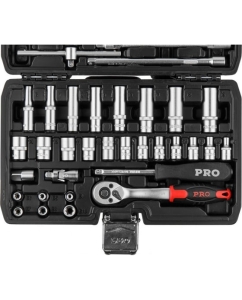 Купить Набор инструментов STARTUL PRO Stuttgart 1/4&quot; 6 граней 56 предметов PRO-056S  в E-mobi