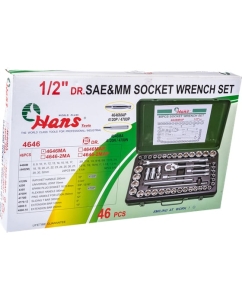 Купить Набор инструментов 1/2&quot;, 46шт Hans 4646MA  в E-mobi