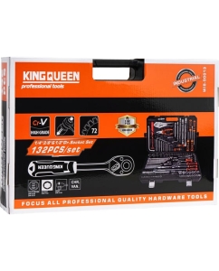 Купить Набор инструментов KINGQUEEN 132 пред, 72 зуба, WIB-90013  в E-mobi