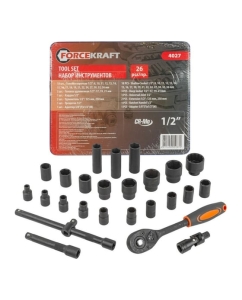 Купить Набор инструментов Forcekraft 1/2'', 26 предметов FK-4027(52579) в E-mobi