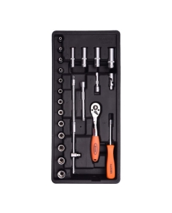 Купить Профессиональный автомобильный набор инструмента HARDEN 1/4, 24 предмета CRV 520631 в E-mobi