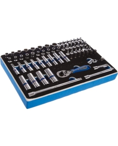 Купить Набор торцевых головок с принадлежностями (1/4&quot;, ложемент, 65 предметов) KING TONY 9-2565MRV  в E-mobi