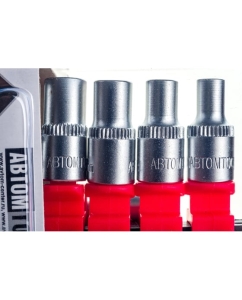 Купить Набор инструмента ABTOMTOOL РROFFI, на планке 1/4 12 предметов, с трещоткой, CrV, 5443012  в E-mobi