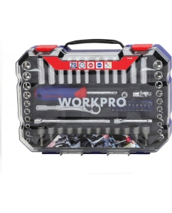 Купить Набор торцевых головок WORKPRO 1/4&quot;, в кейсе,  70шт WP202522  в E-mobi