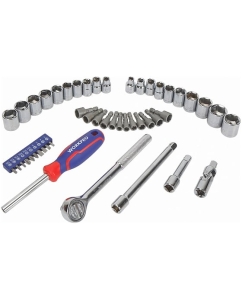 Купить Набор торцевых головок WORKPRO 6-гранные, 3/8&quot;, в кейсе,  47 шт WP202523  в E-mobi