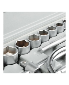 Купить Набор головок ЕРМАК 19 предметов 10-32мм с карданным шарниром 1/2 736-566  в E-mobi