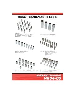 Купить Набор инструментов Дед Макар 94 предмета МК94-05 00-00014061  в E-mobi