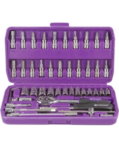 Купить Набор инструментов POMAGIER 1/4&quot; 6 гранные, 46 предметов Pom-2462-5(51784)  в E-mobi