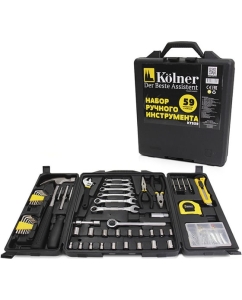 Купить Набор ручного инструмента в пластиковом кейсе Kolner KTS 59 8090500106 в E-mobi