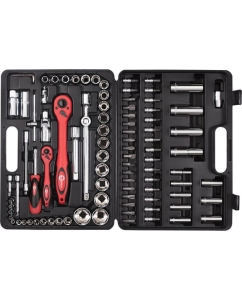 Купить Профессиональный набор инструментов INTERTOOL 1/2 и 1/4, 94 шт., Cr-V ET-6094  в E-mobi