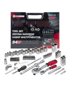 Купить Набор инструментов Forcekraft 94 предметов 1/2,1/4 (6гр.)(4-32мм) Profi FK-4941-5(16213) в E-mobi