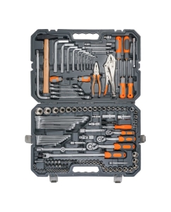 Купить Набор инструментов AIRLINE универсальный 142 предмета, пласт.кейс AT-142-53 в E-mobi