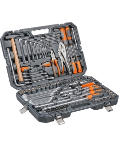 Купить Набор инструментов AIRLINE универсальный 142 предмета, пласт.кейс AT-142-53  в E-mobi