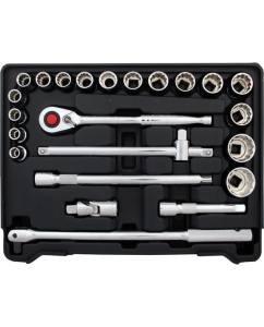 Купить Набор торцевых головок и аксессуаров, 23шт, без кейса BOVIDIX 380102403/0  в E-mobi