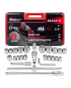 Купить Набор инструментов Forcekraft 26пр, 3/4