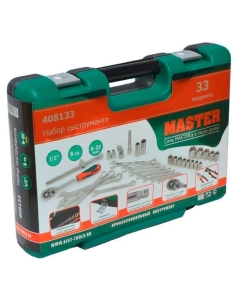 Купить Набор ключей и головок AIST 1/2 дюйма 33 предмета 408133-M 00-00017967  в E-mobi