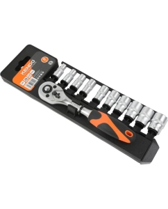 Купить Набор головок с трещоткой KENDO 1/4" 11 шт 16209  в E-mobi