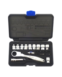 Купить Набор торцевых головок и бит NIKONA с трещотками, для сквозного захвата, 33пр, 3/8&quot;, 11-19мм 08-633  в E-mobi