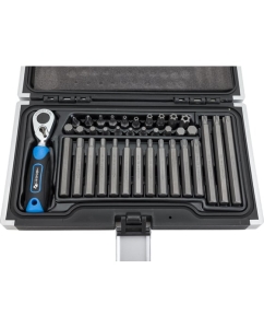 Купить Набор бит с трещоткой HOEGERT TECHNIK 37шт. HT1R466  в E-mobi