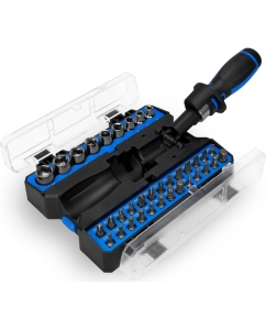 Купить Набор бит vertextools 36 предметов, держатель реверсивный, головки 0033-36  в E-mobi