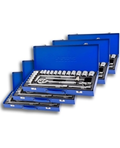 Купить Набор инструментов Forsage (5 комплектов) 24пр. 1/2&quot; ( 6гр)  F-4245B-5 ( 5 K-T )(58573) F-4245B-5 / 5 K-T /(58573)  в E-mobi