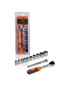Купить Набор головок с трещоткой Airline 3/8 DR 72Т, 12предметов 10-24мм, удлинитель 150мм AT-12-29 в E-mobi