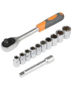 Купить Набор головок с трещоткой Airline 1/2&quot; DR 72Т 12пр. AT-12-36  в E-mobi