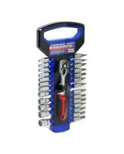 Купить Набор инструментов МаякАвто 12 головок 6гр. 4-14 мм, 14 бит, с трещоткой 1/4