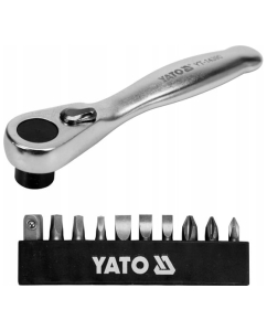 Купить Набор бит с трещоткой YATO 1/4&quot;, 11 предметов YT-14390  в E-mobi
