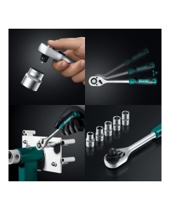 Купить Универсальный набор инструмента KRAFTOOL Grand-152 1/2&quot;+1/4&quot; 152 предм., 27978-H152  в E-mobi