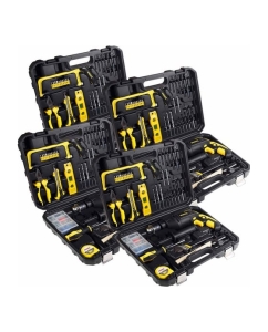 Купить Набор инструментов WMC TOOLS (4 комплекта) 96пр(дрель ударная ,набор бит, сверло ,плоск, уровень ,ножовка ,кл разводной ,рулетка ,ножовка ,уровень ,нож, комплект WMC-1096 ( 4 K-T )(58583) в E-mobi