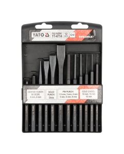 Купить Набор зубил, пробойников и керн YATO 12пр YT-4714 в E-mobi