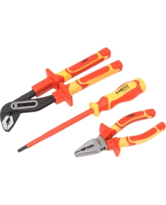 Купить Диэлектрический набор шарнирно-губцевого инструмента с отвертками NEO Tools 1000 В 13 шт. 01-234  в E-mobi