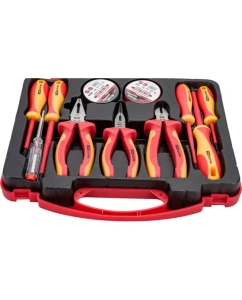 Купить Набор диэлектрического инструмента №2, пластиковый чемодан, 11 предметов, 1000В, “ЭкспертЭлектрик” TDM SQ1017-0102  в E-mobi